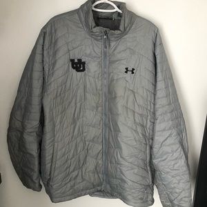Grey University of Utah Puffer Jacket